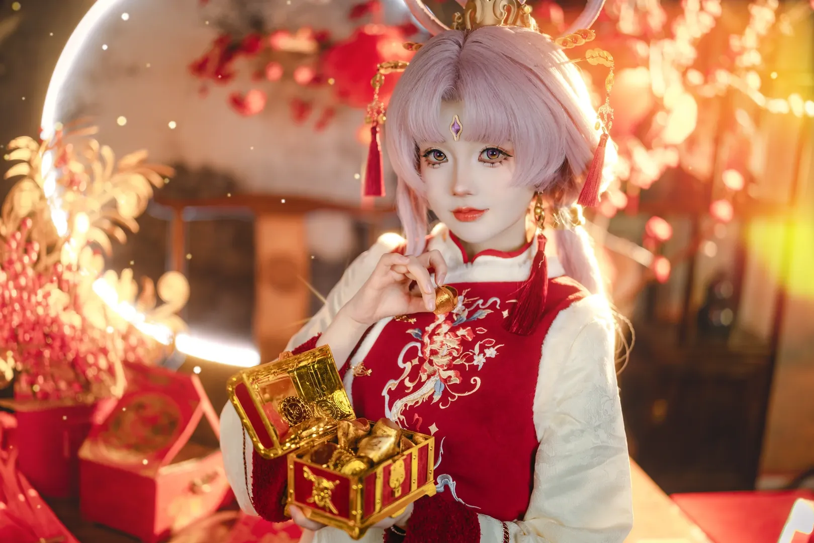 崩坏星穹铁道, 符玄cos, cosplay摄影, 新春国风, 私设造型 - 第4张
