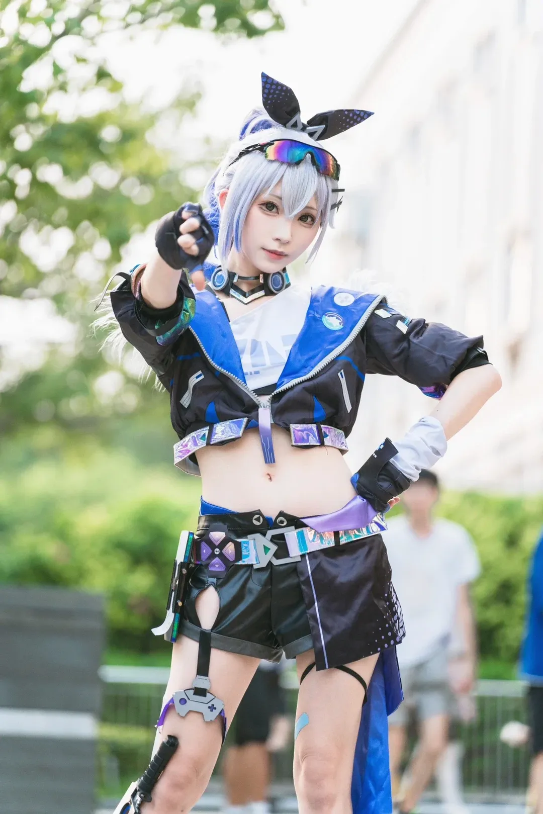 Honkai: Star Rail, Convention photos, Silver Wolf cosplay, Techwear outfit, CICF International Comics Festival