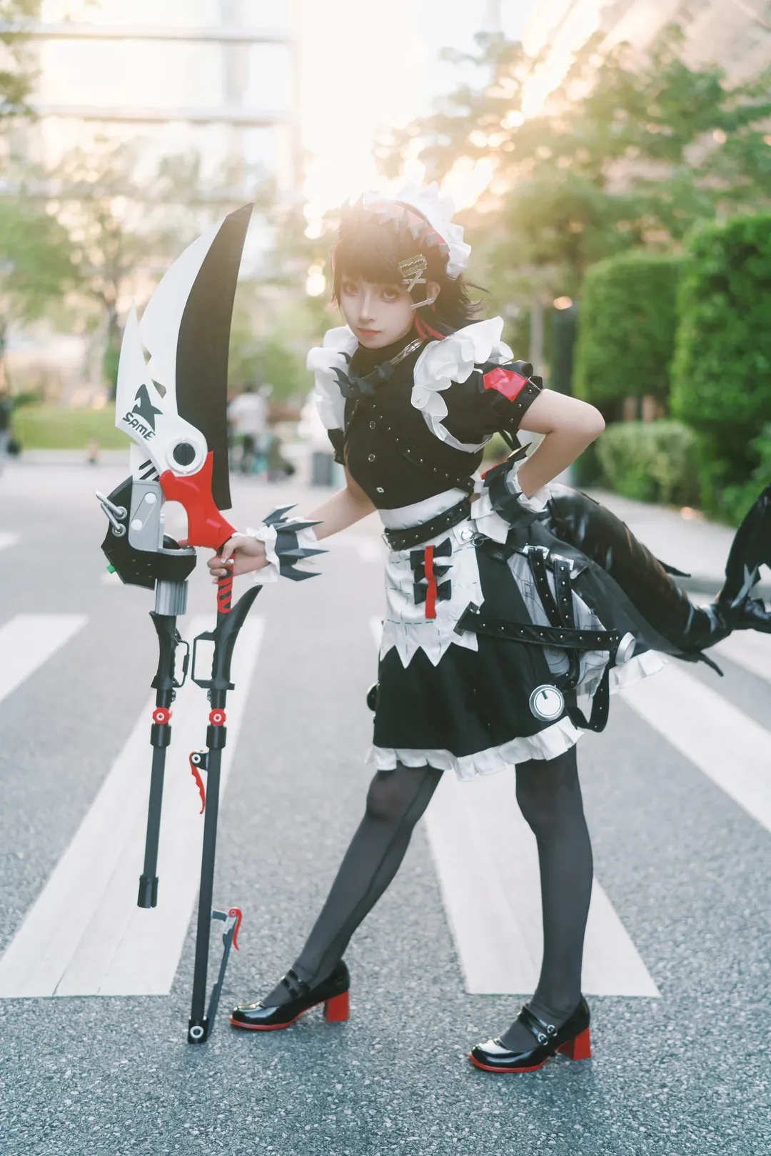 ゼンレスゾーンゼロ, コスプレ, イベント写真, サメちゃんコスプレ, ストッキング コスプレ