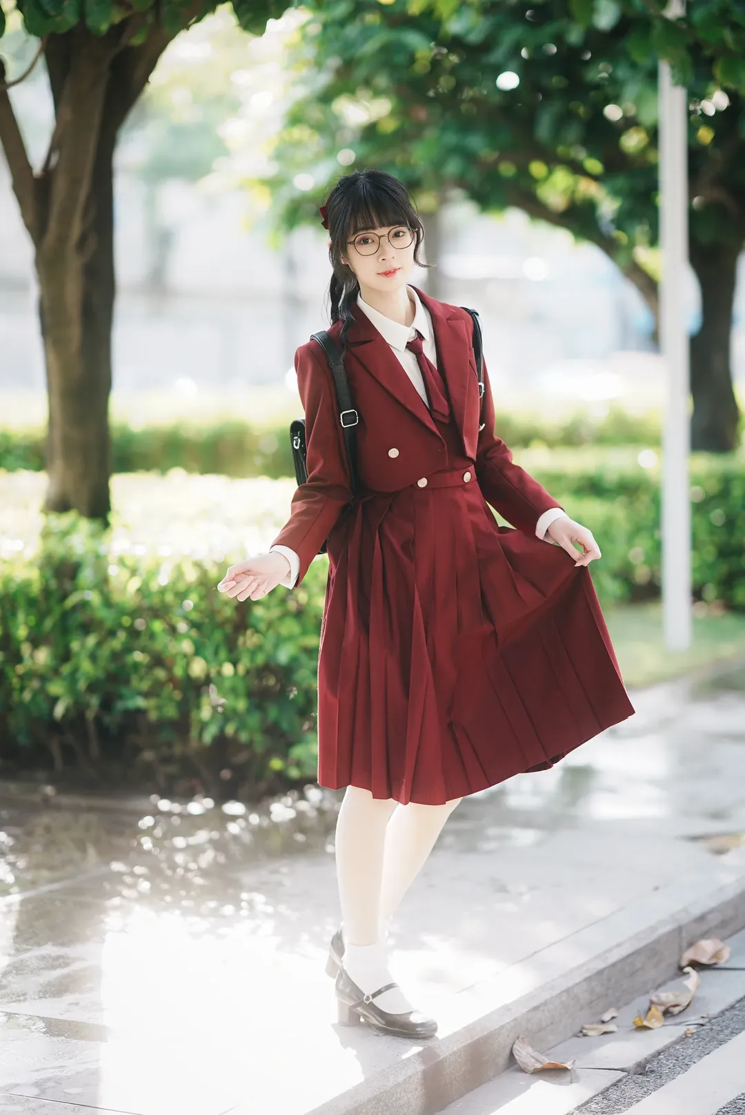 漫展返图, 日系穿搭, jk制服, 白丝穿搭, 初物语漫展 - 第3张