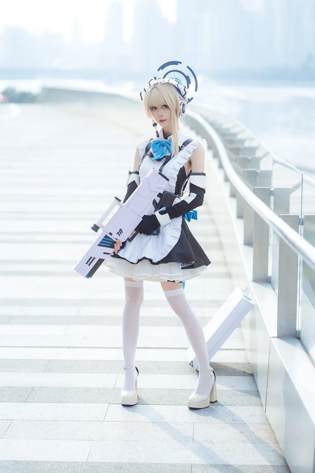 蔚蓝档案, 女仆装, 二次元cosplay, 白丝, 飞鸟马时cos - 第7张