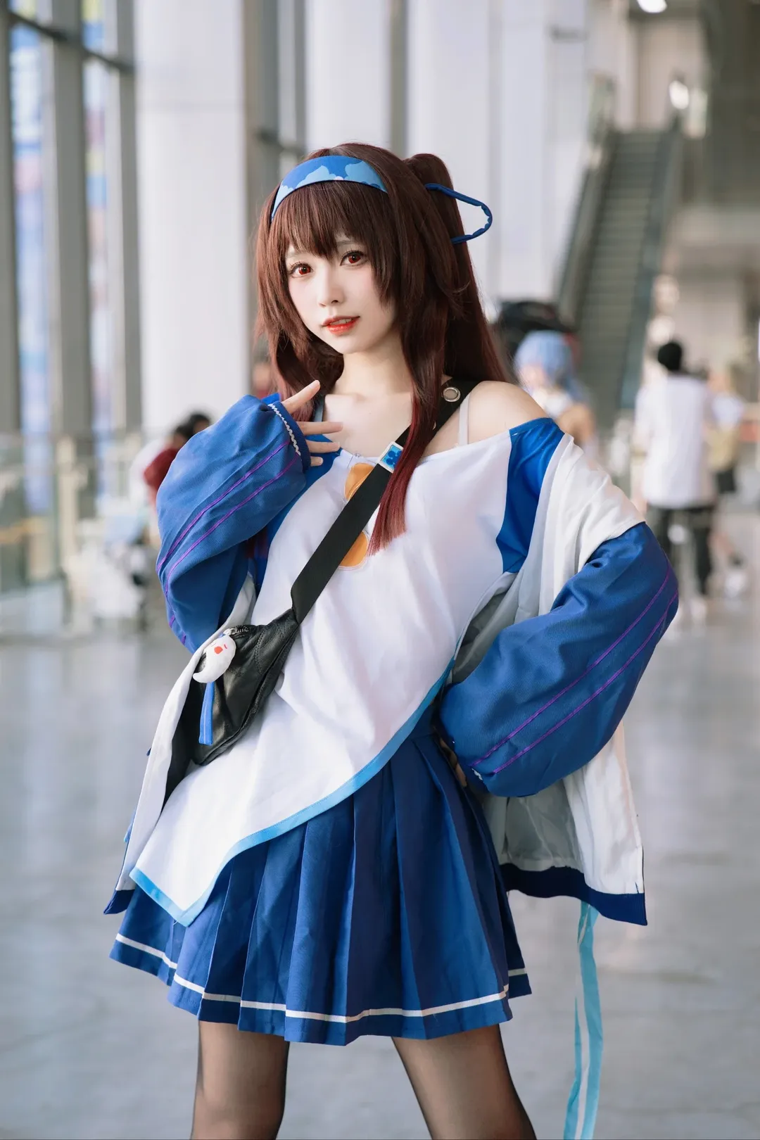 原神, イベント写真, ホタルACGエキスポ, 胡桃コスプレ, 黒タイツ コーデ - 1枚目
