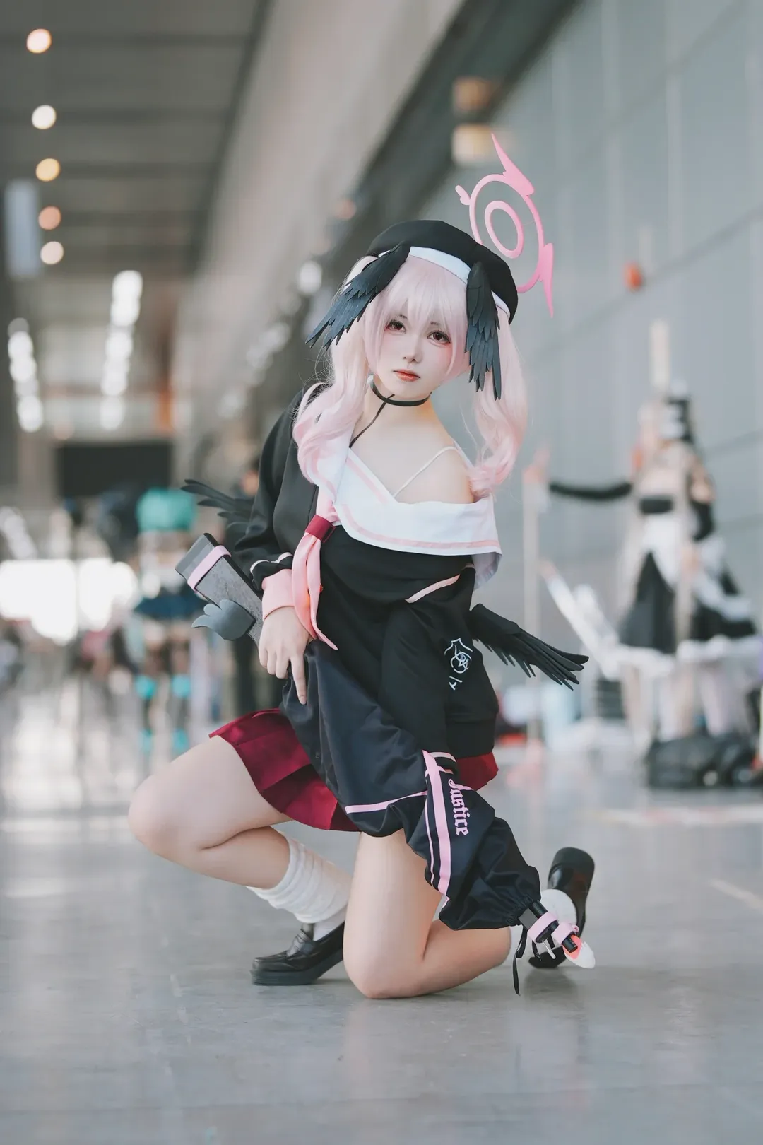 二次元少女, 蔚蓝档案, 萤火虫漫展, 下江小春cos, cosplay场照 - 第1张