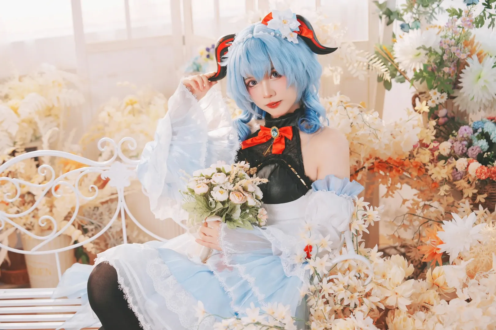 原神, 甘雨cos, 永诺宜拍Cosplay, 黑丝cosplay, 五零定影像会馆 - 第5张