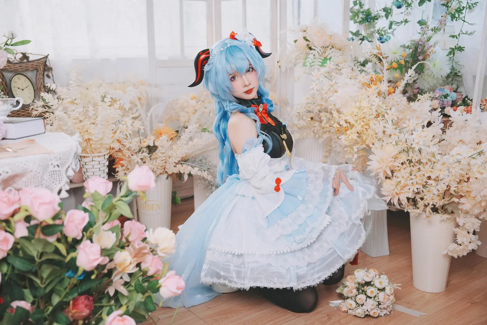 原神, 甘雨cos, 永诺宜拍Cosplay, 黑丝cosplay, 五零定影像会馆 - 第8张