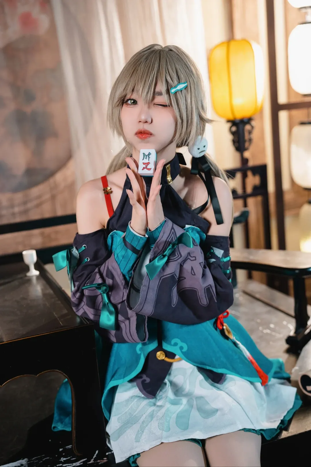 崩壊：スターレイル, 青雀 コスプレ, コスプレ撮影, ストッキングコーデ, 古風写真 - 2枚目