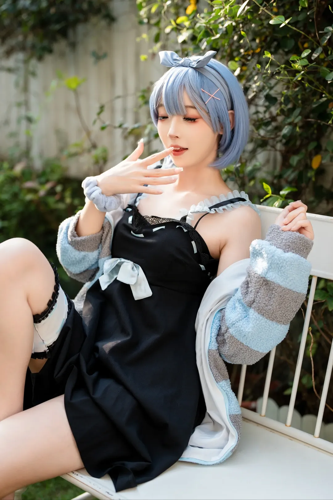 少女写真, 夏日穿搭, 蕾姆cos, 人像摄影, Re:从零开始的异世界生活 - 第3张
