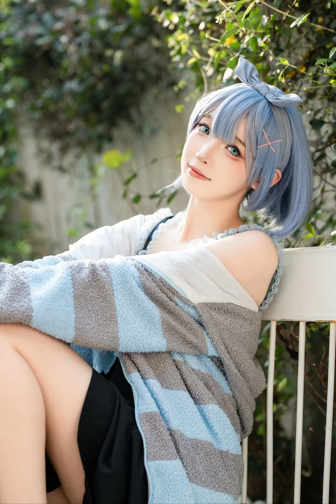 少女写真, 夏日穿搭, 蕾姆cos, 人像摄影, Re:从零开始的异世界生活