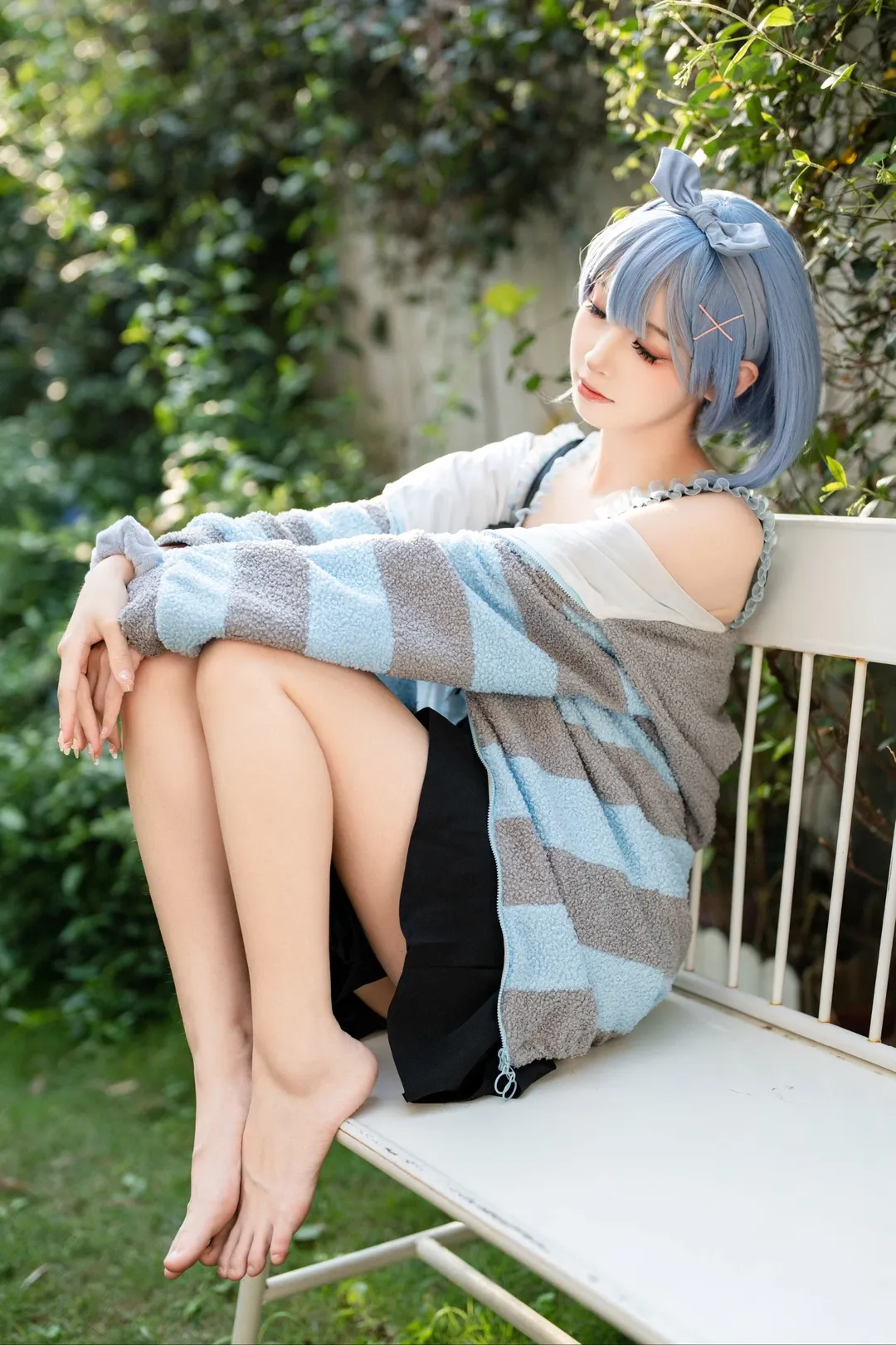 少女写真, 夏日穿搭, 蕾姆cos, 人像摄影, Re:从零开始的异世界生活 - 第5张