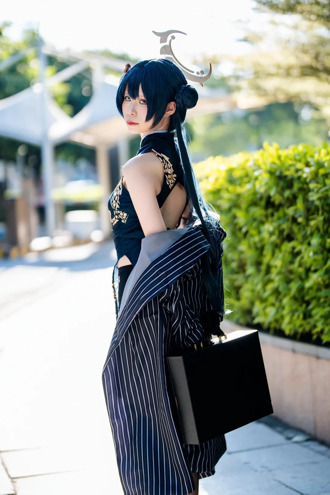 蔚蓝档案, 漫展返图, 龙华妃咲cos, cosplay日常, 丝袜穿搭 - 第1张