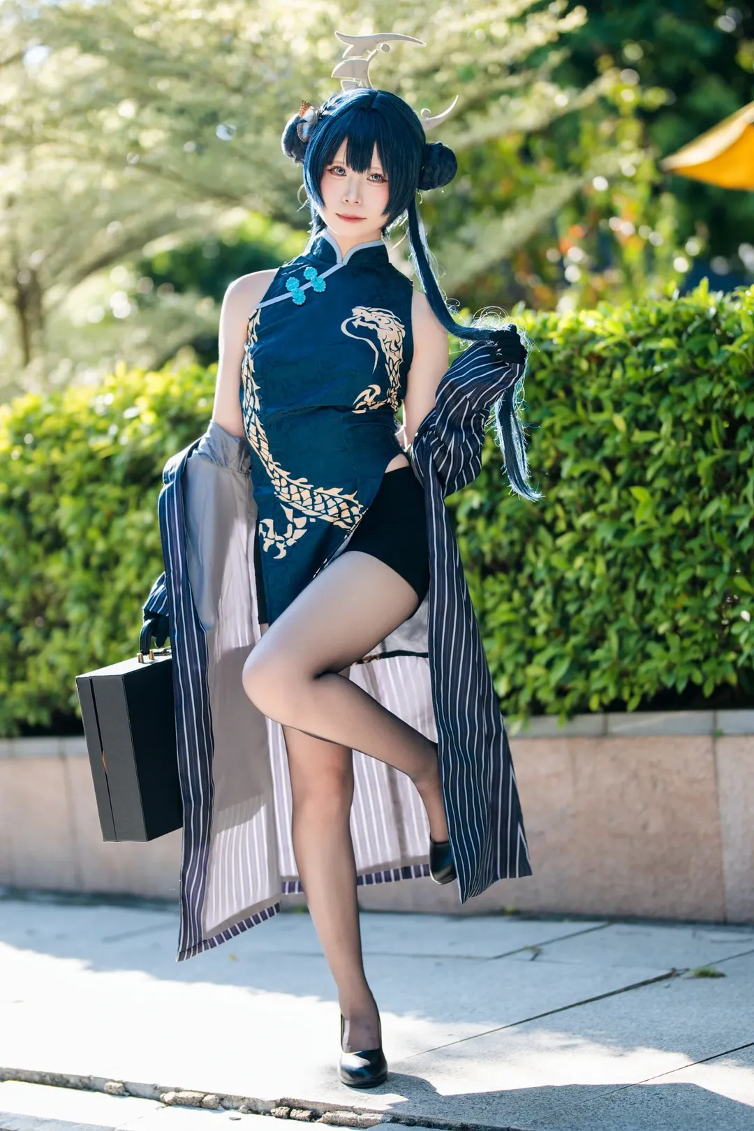 蔚蓝档案, 漫展返图, 龙华妃咲cos, cosplay日常, 丝袜穿搭