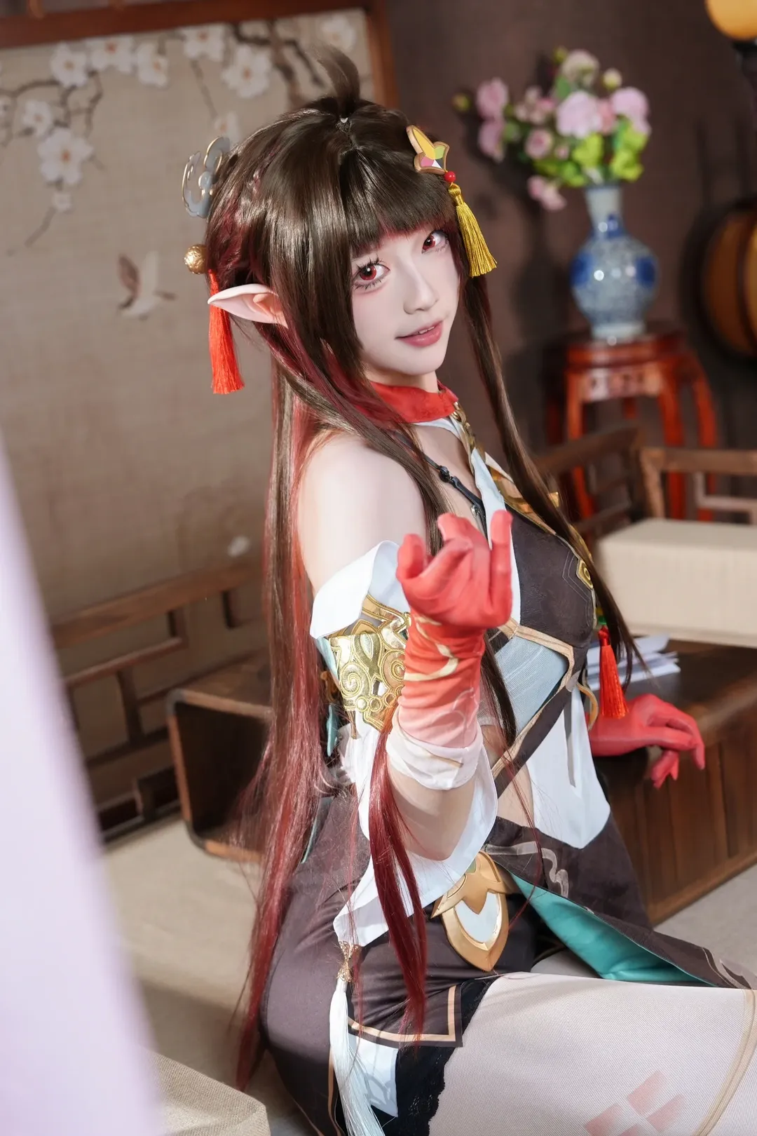崩坏星穹铁道, 古风cosplay, 灵砂cos, 国风摄影, 白丝穿搭 - 第1张