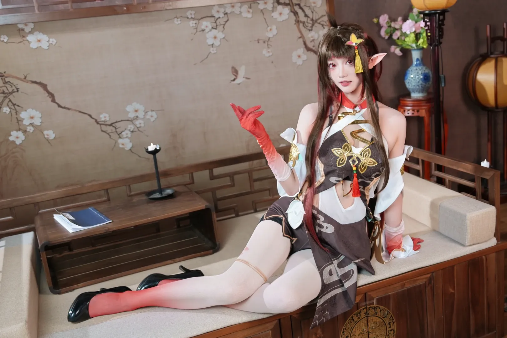 崩坏星穹铁道, 古风cosplay, 灵砂cos, 国风摄影, 白丝穿搭