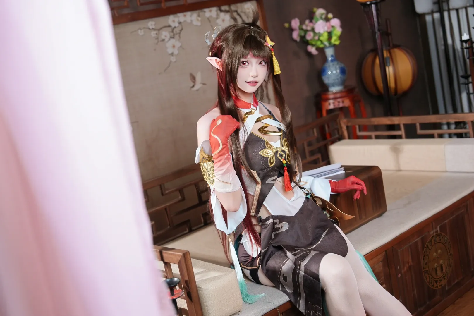 崩坏星穹铁道, 古风cosplay, 灵砂cos, 国风摄影, 白丝穿搭 - 第4张
