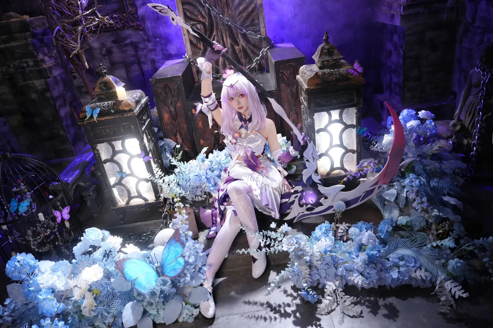 2D, cosplay, Honkai: Star Rail, Castorice cosplay, Stocking outfit