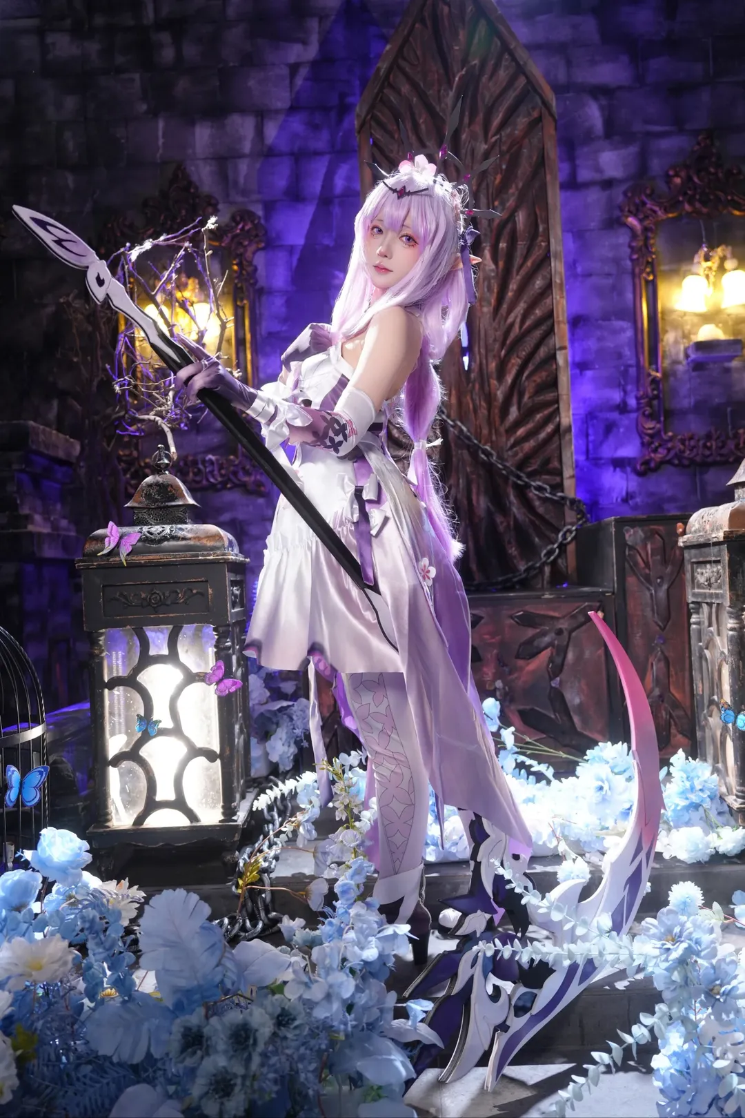 二次元, cosplay, 崩坏星穹铁道, 遐蝶cos, 丝袜穿搭 - 第3张
