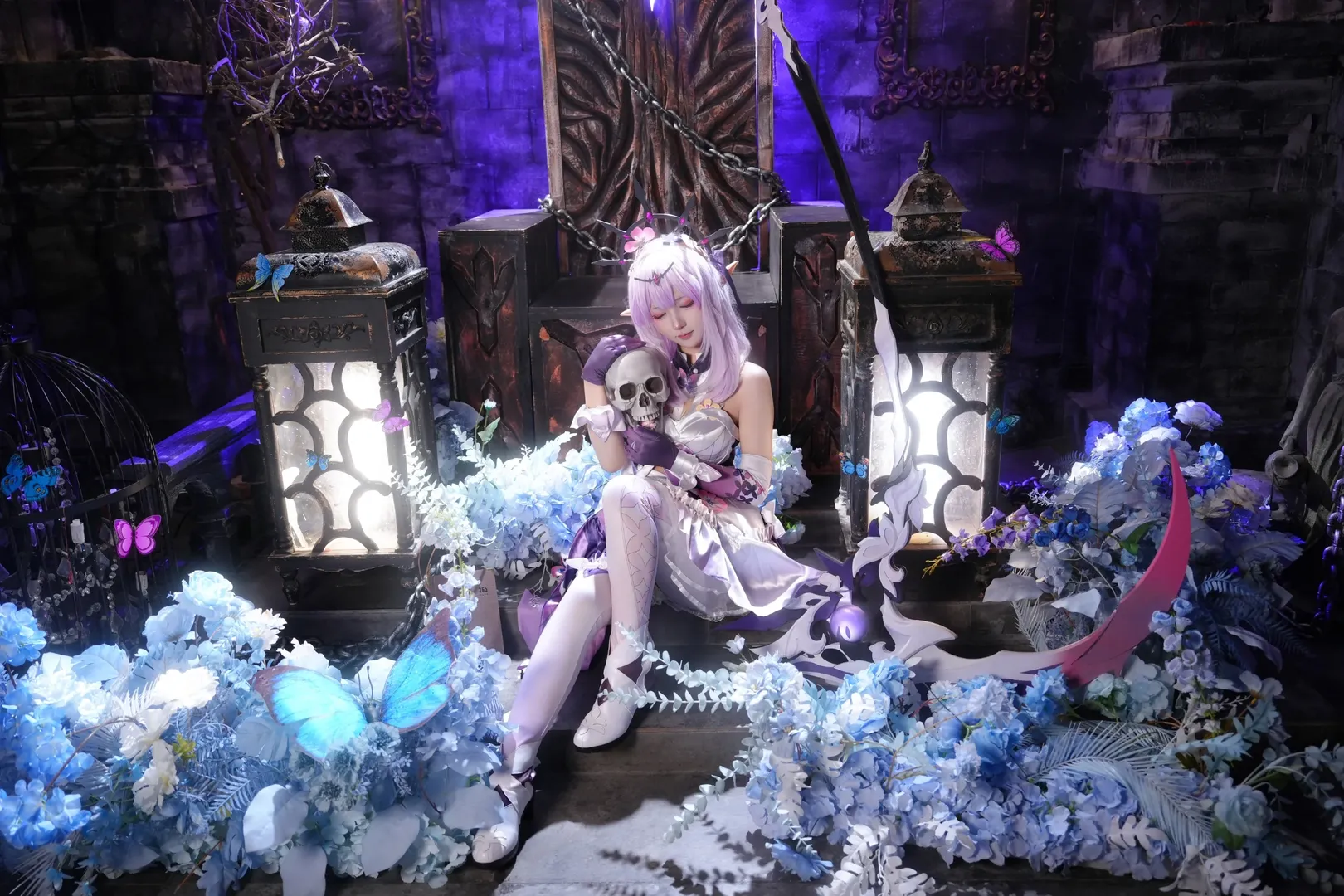 二次元, cosplay, 崩坏星穹铁道, 遐蝶cos, 丝袜穿搭 - 第6张