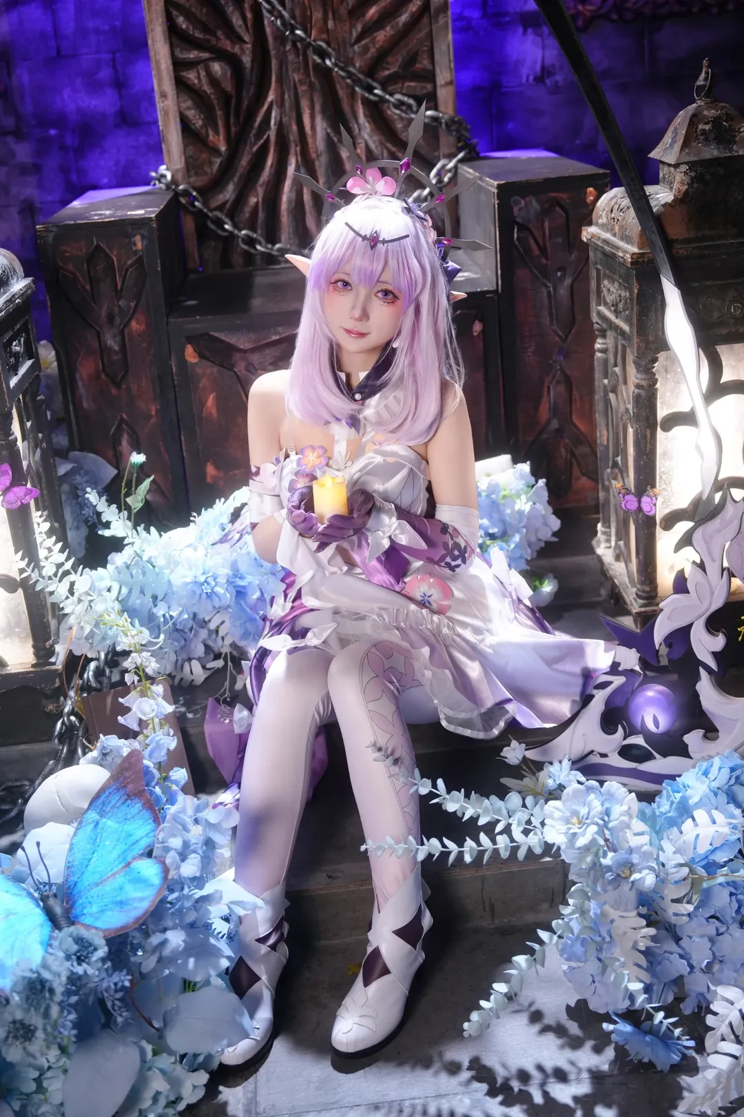 二次元, cosplay, 崩坏星穹铁道, 遐蝶cos, 丝袜穿搭 - 第8张