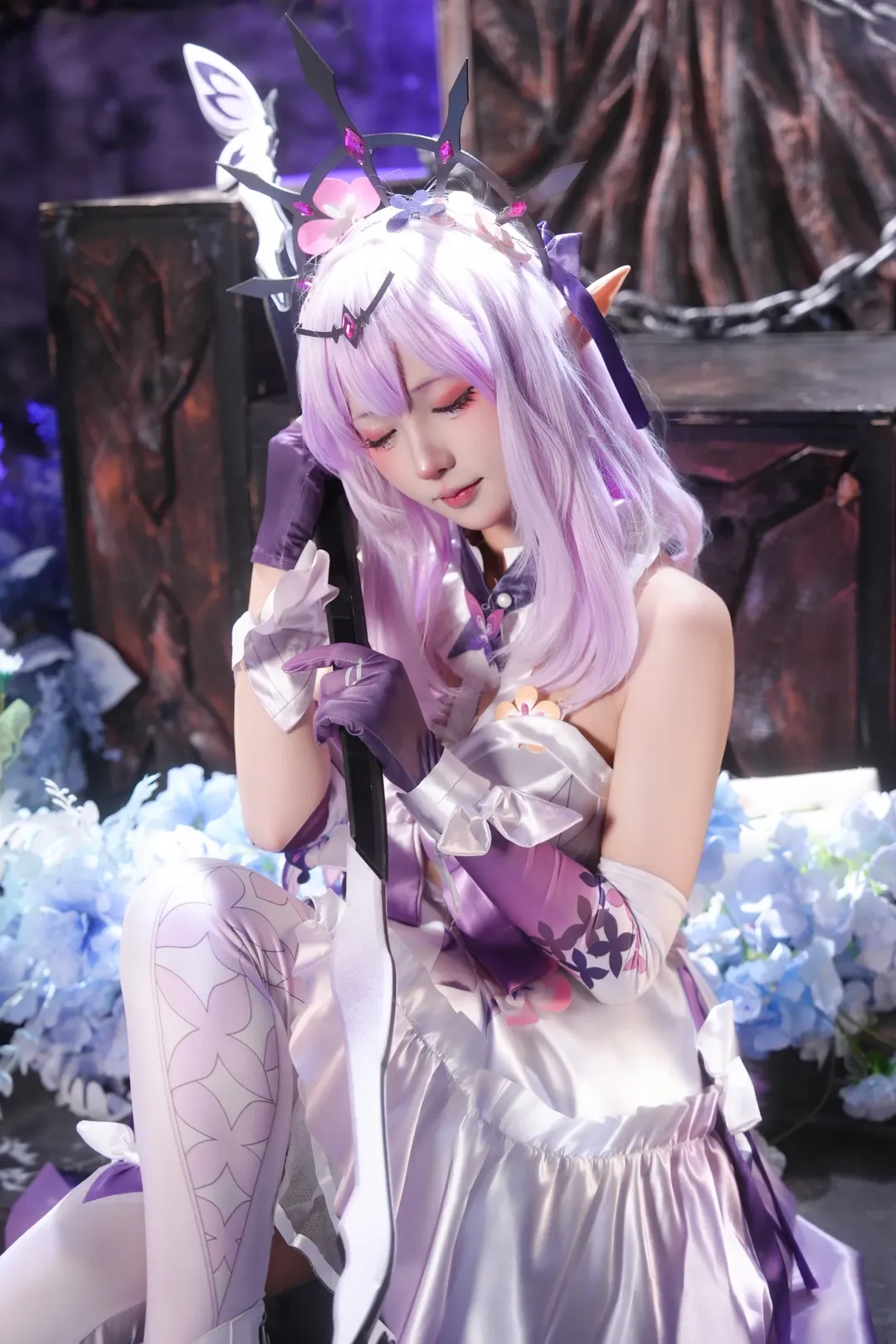 二次元, cosplay, 崩坏星穹铁道, 遐蝶cos, 丝袜穿搭 - 第9张