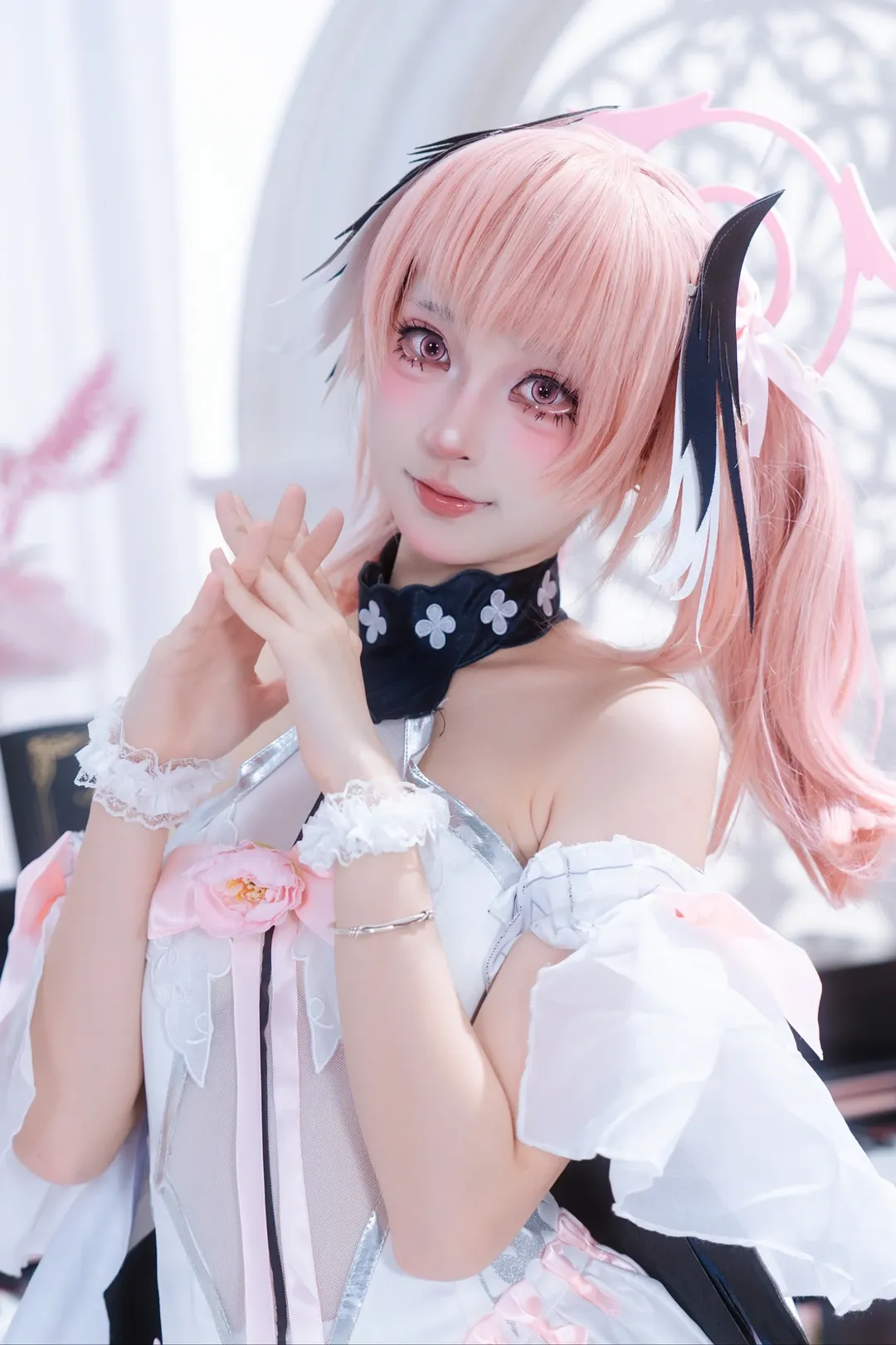 二次元少女, 蔚蓝档案, 下江小春cos, 萌妹cosplay, 白丝cosplay - 第8张