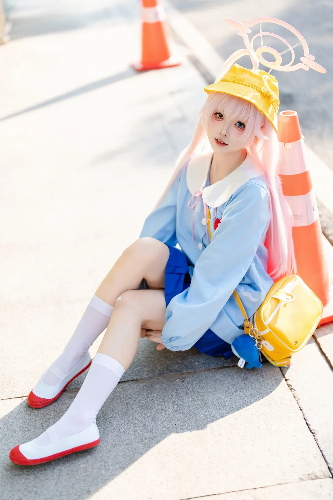 Blue Archive, Convention photos, Firefly ACG Expo, Takanashi Hoshino cosplay, White tights cosplay