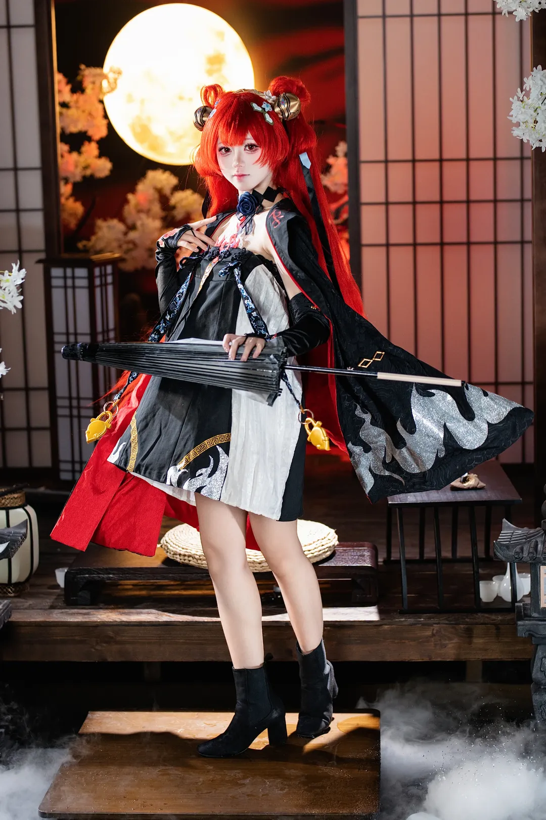 鸣潮, cosplay正片, 日式和风, 锁暝cos, 红发双丸子 - 第6张