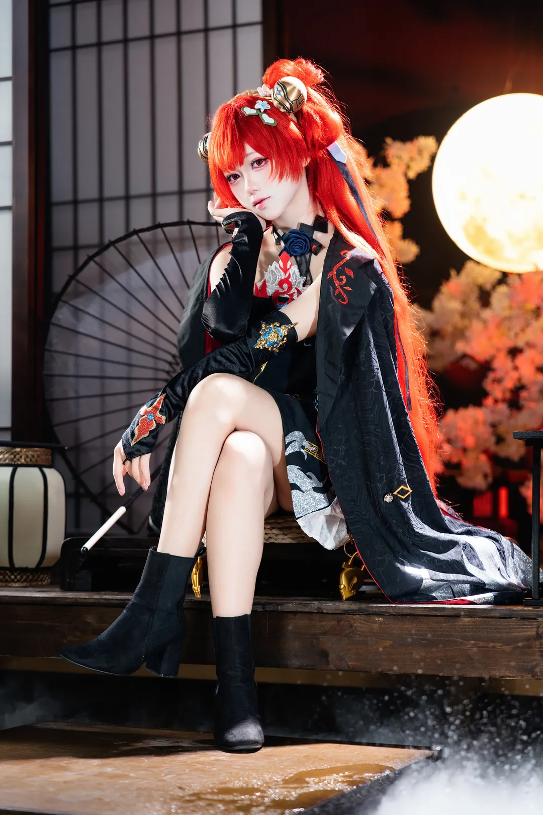 鸣潮, cosplay正片, 日式和风, 锁暝cos, 红发双丸子 - 第8张