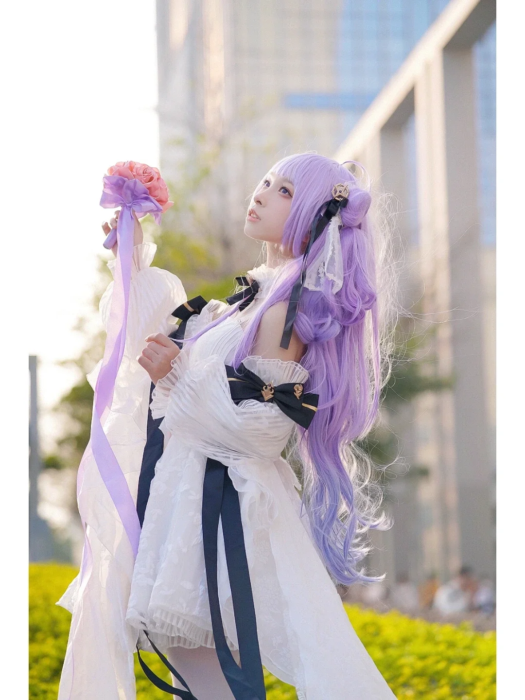 碧蓝航线, 独角兽cos, 白丝穿搭, 花嫁风cos, 广州CP漫展 - 第3张
