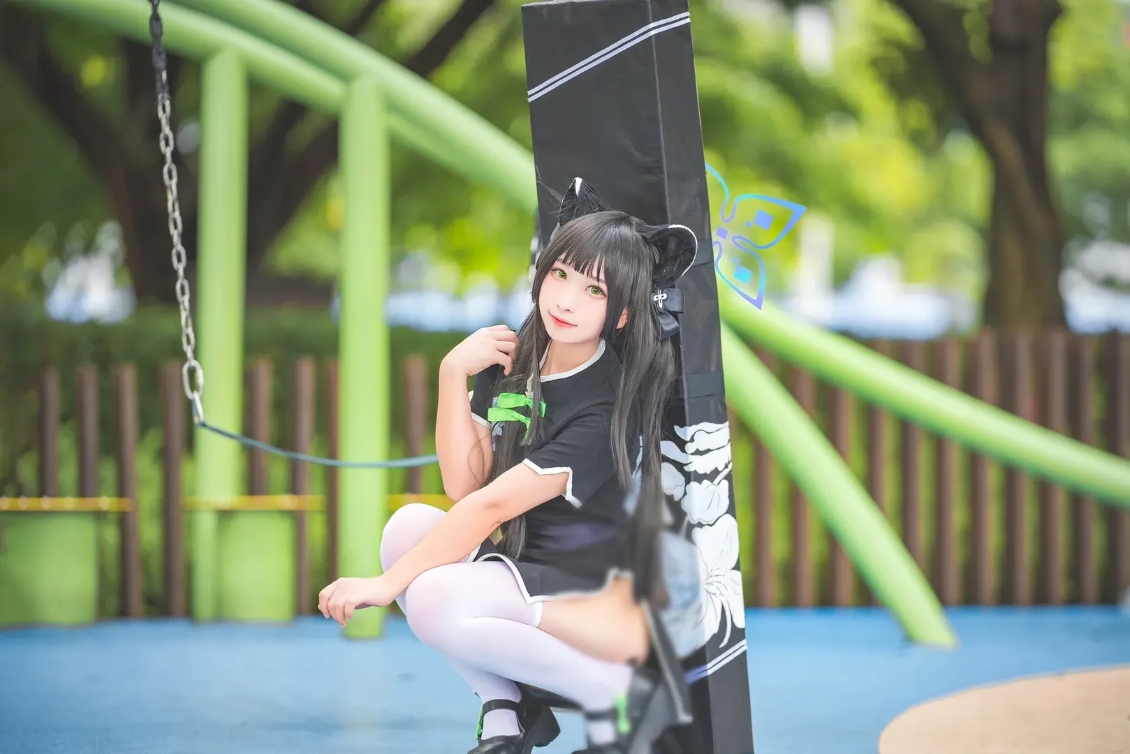 蔚蓝档案, 二次元cosplay, 白丝cos, 春原瞬cos, 幼瞬 - 第2张