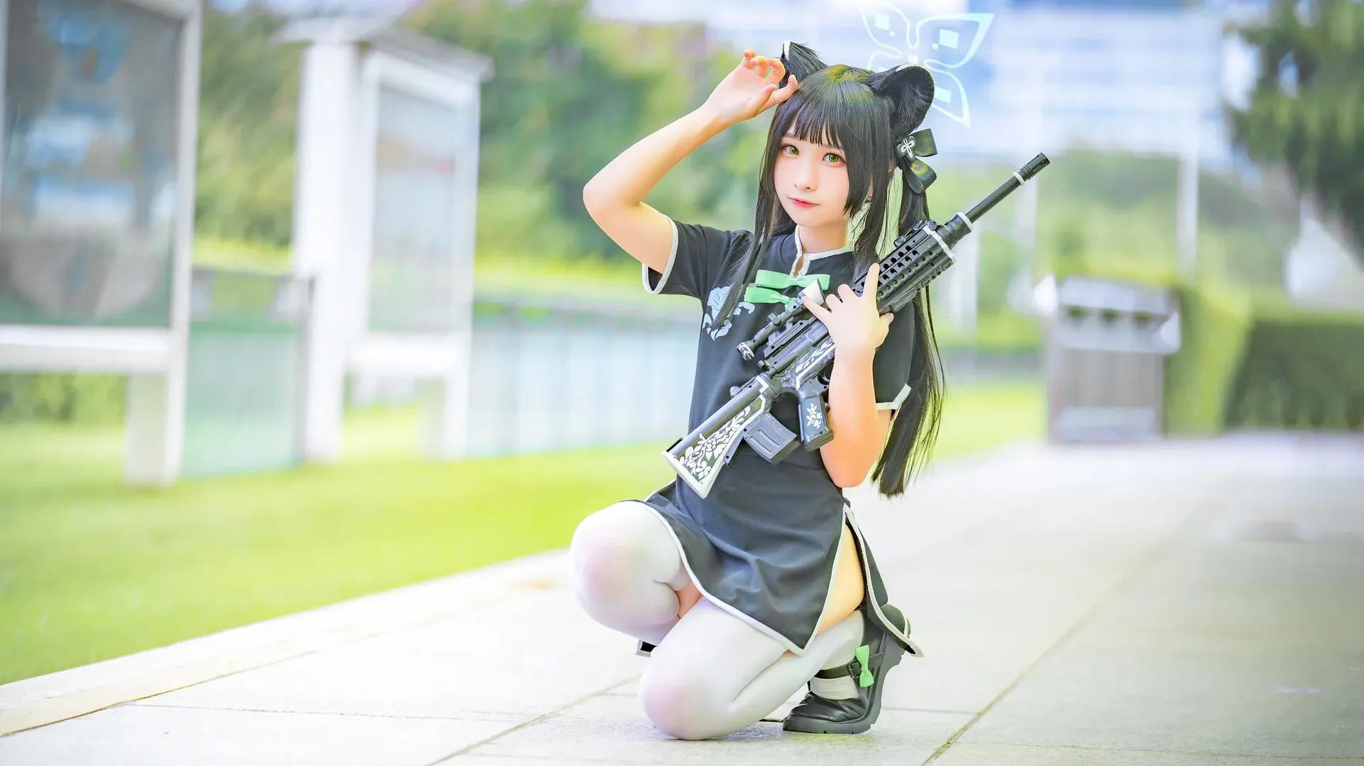 蔚蓝档案, 二次元cosplay, 白丝cos, 春原瞬cos, 幼瞬 - 第3张