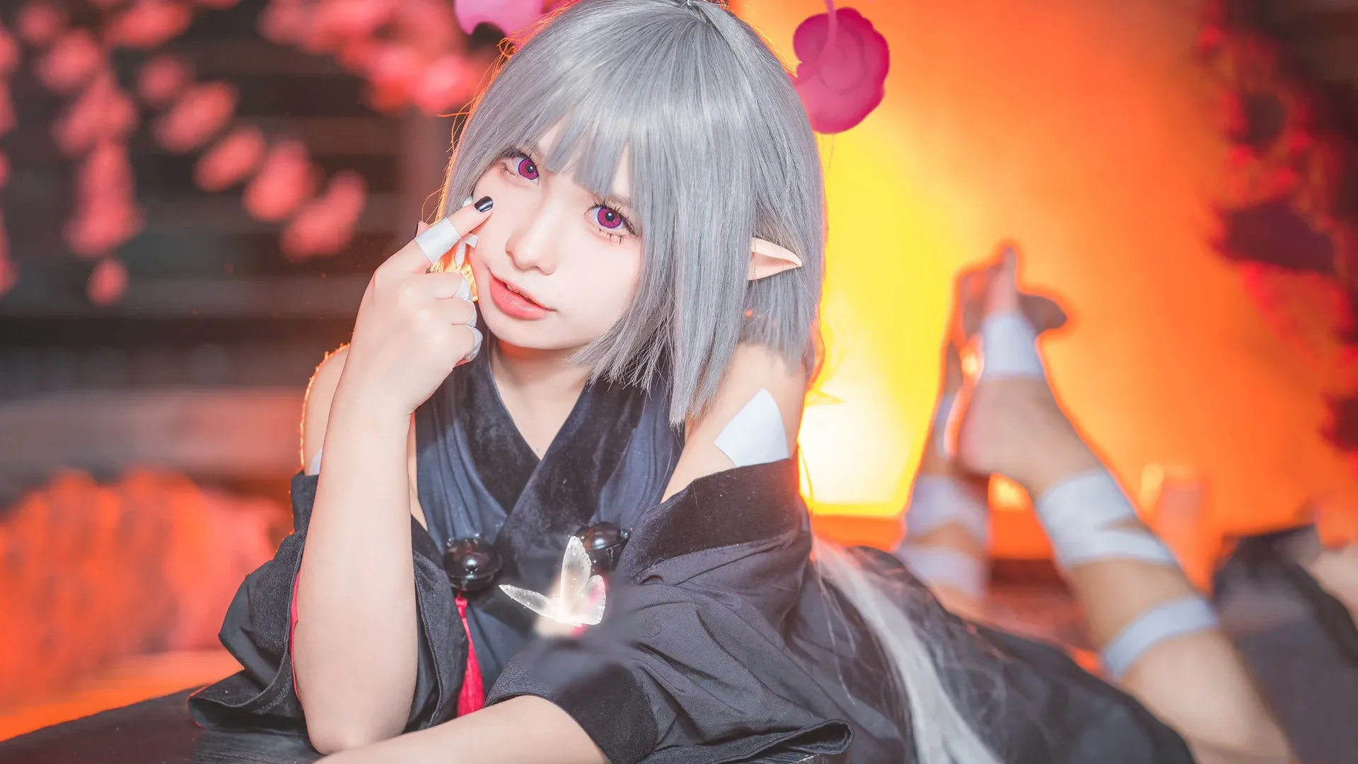 蔚蓝档案, 和风摄影, 二次元cosplay, 箭吹棕榈cos, 病娇雌小鬼 - 第2张