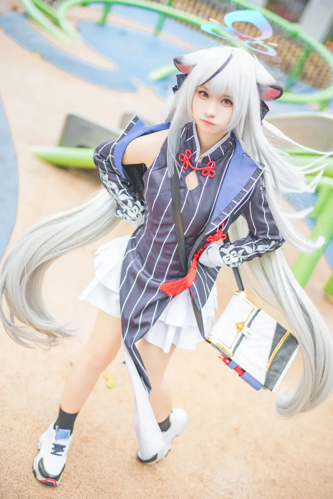 ブルーアーカイブ, コスプレ日常, 春原ココナ コスプレ, 白髪獣耳, 山海経高級中学校 - 1枚目