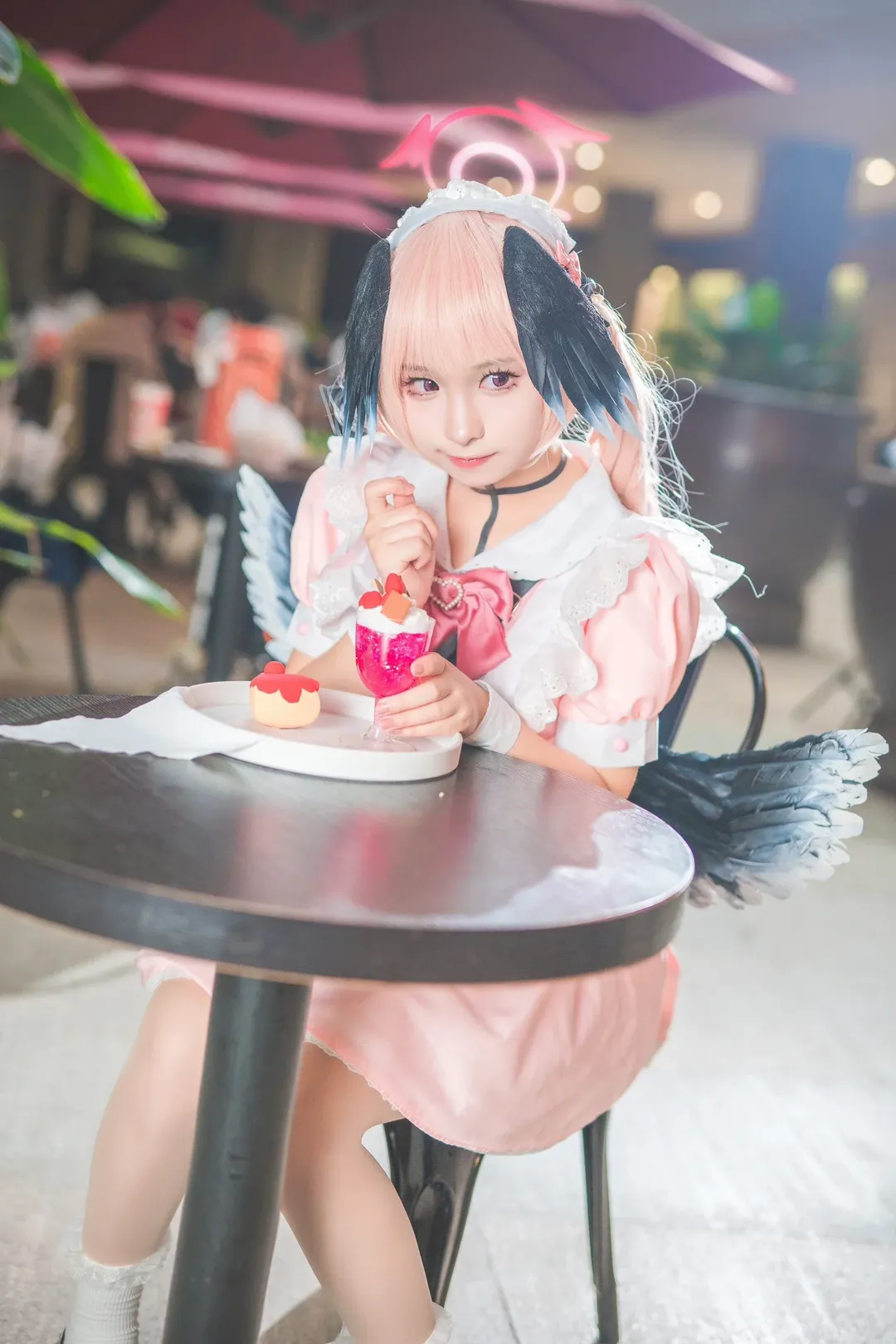 ブルーアーカイブ, ホタルACGエキスポ, 広州アニメ展, 下江コハル コスプレ, メイドコスプレ - 1枚目