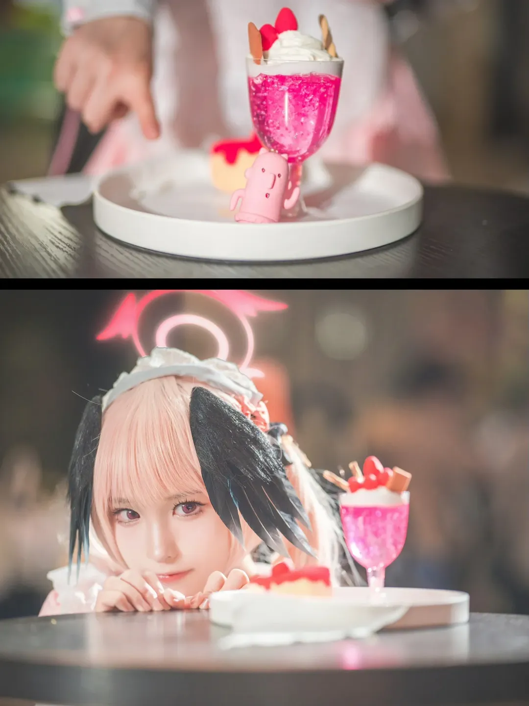 蔚蓝档案, 萤火虫漫展, 下江小春cos, 女仆cosplay, 广州漫展返图 - 第1张
