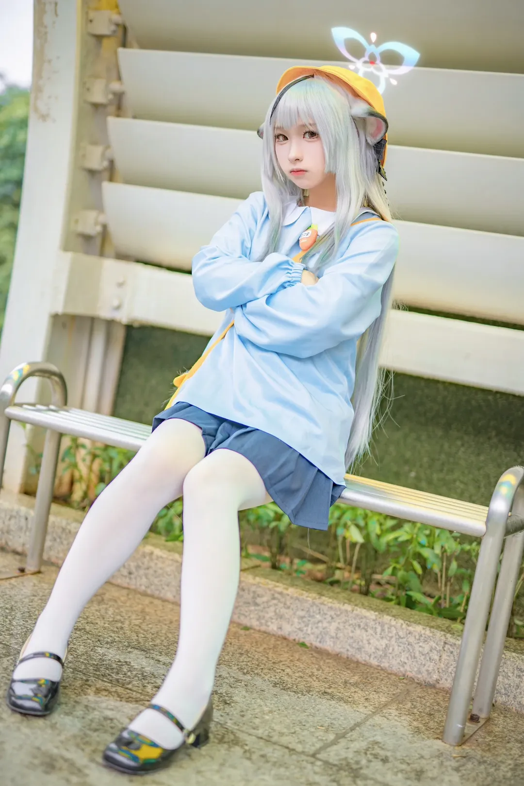蔚蓝档案, 二次元cosplay, 白丝穿搭, 春原心奈cos, 儿童节cos - 第3张