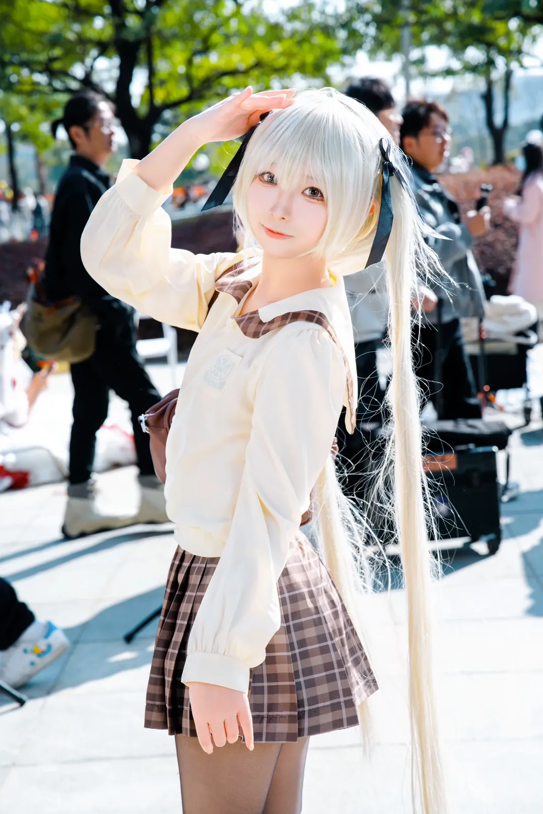 穹妹cos, 二次元漫展, cosplay返图, 广州萤火虫, JK穿搭 - 第3张