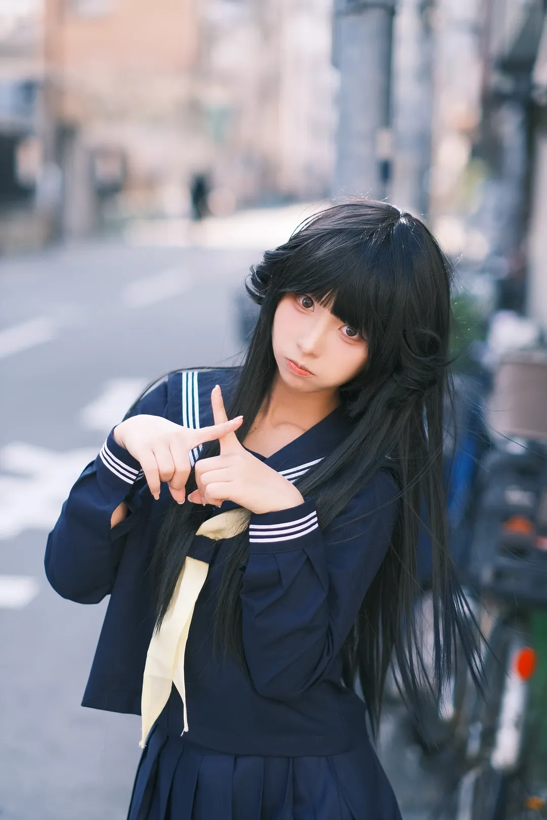 jk制服, cosplay穿搭, 日系街拍, 早川京子cos, 我是大哥大