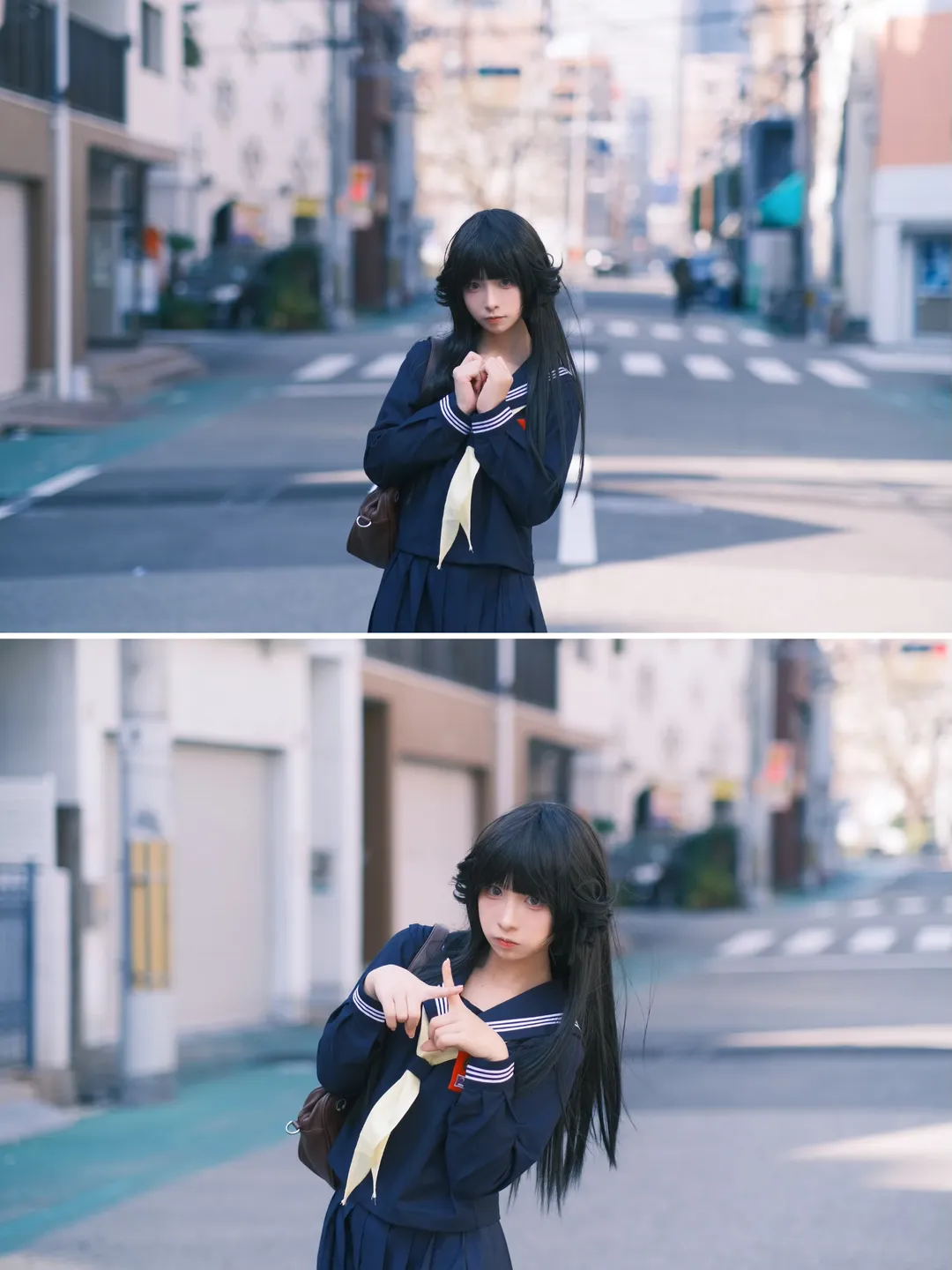 JK uniform, Cosplay outfit, Japanese style street photography, Kyoko Hayakawa cosplay, From Today, It's My Turn!! - Image 2