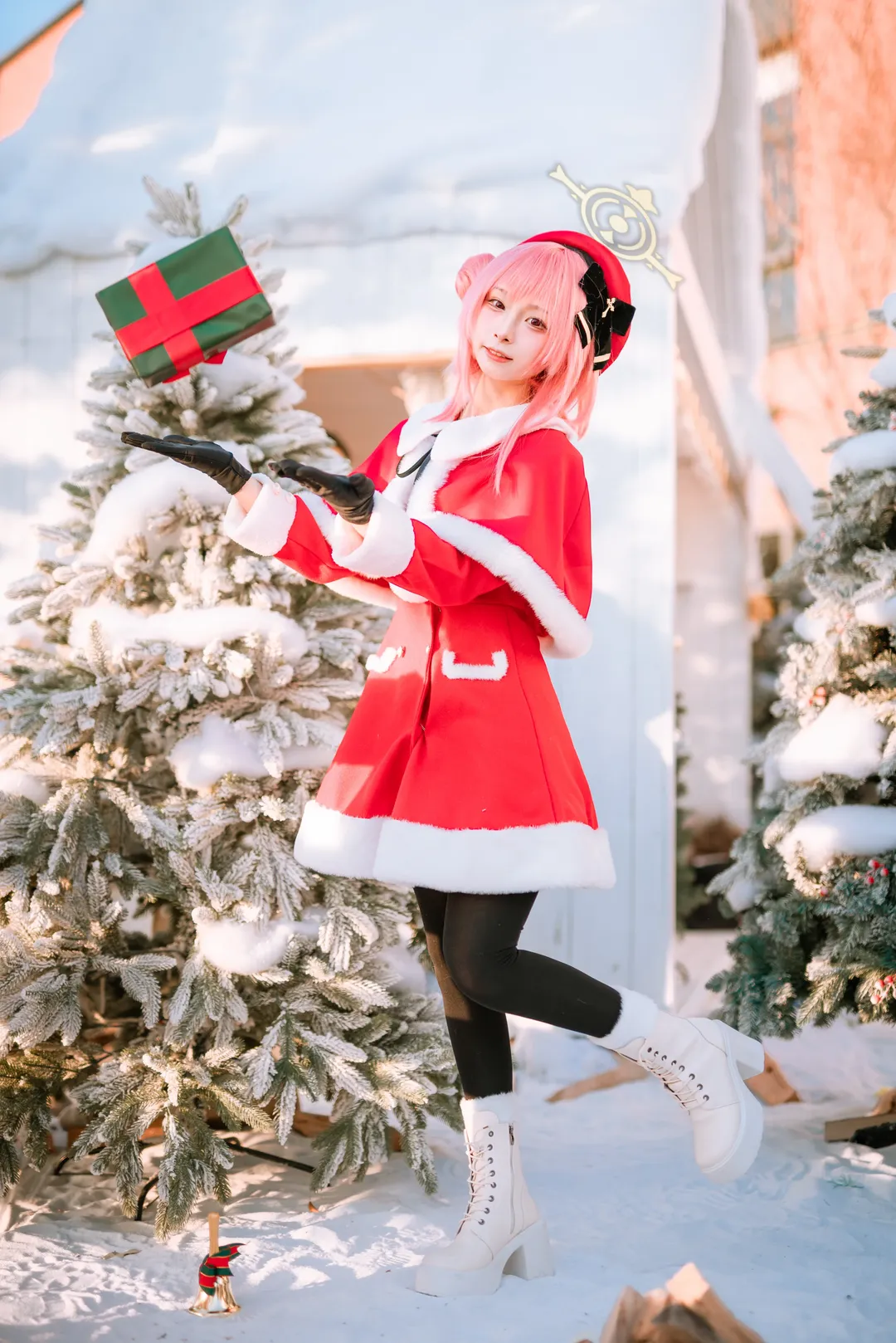 蔚蓝档案, 广州约拍, 黑丝穿搭, 圣诞节cosplay, 鹫见芹娜cos