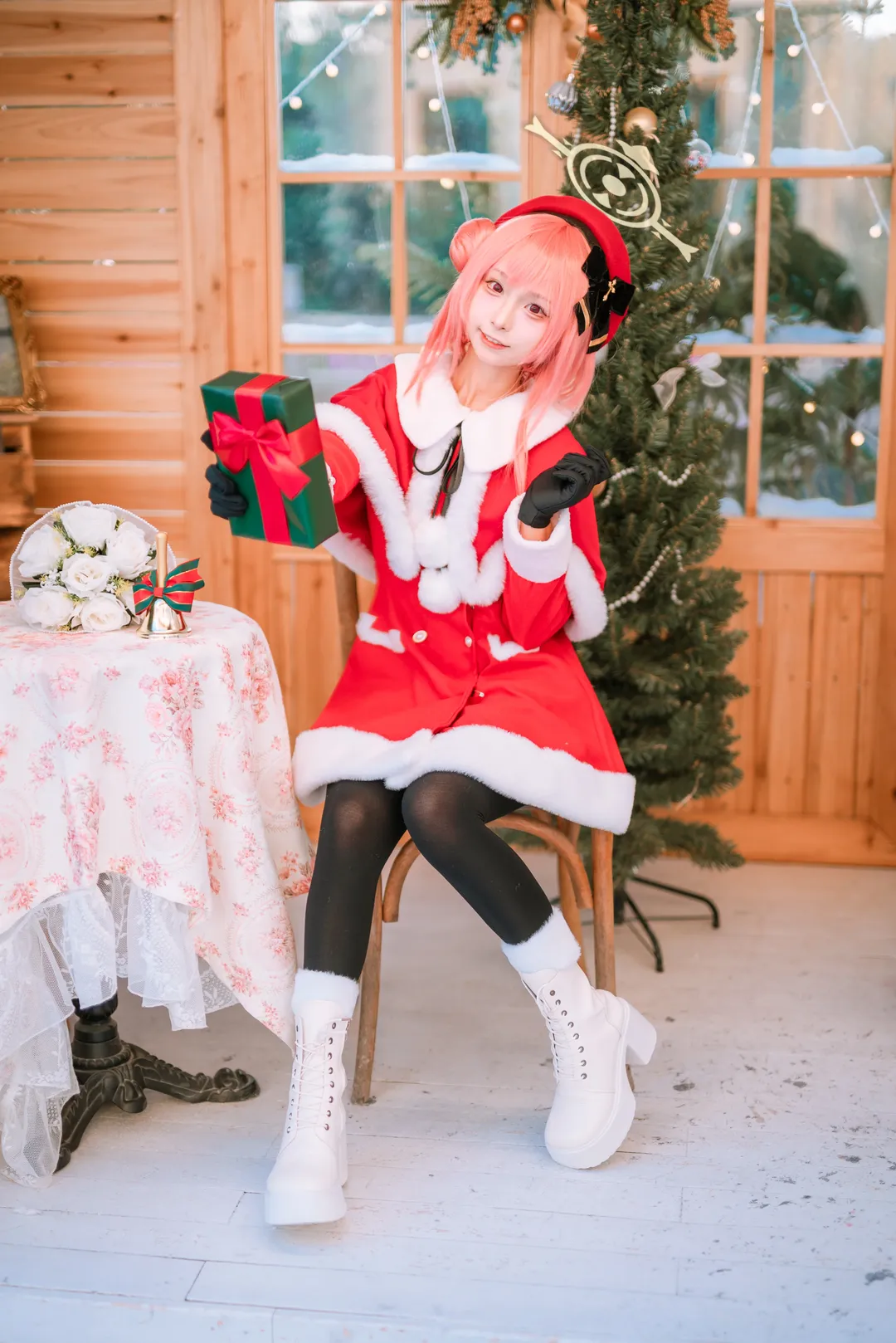 蔚蓝档案, 广州约拍, 黑丝穿搭, 圣诞节cosplay, 鹫见芹娜cos - 第3张