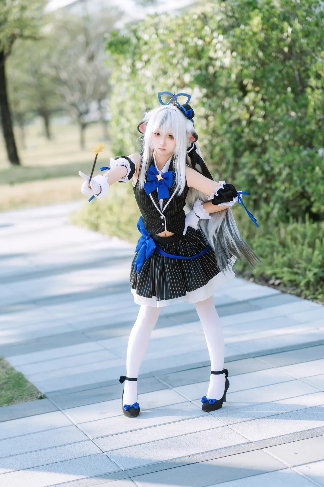 コスプレ, ブルーアーカイブ, ホタルACGエキスポ, 白ストッキング, 春原ココナ コスプレ - 1枚目