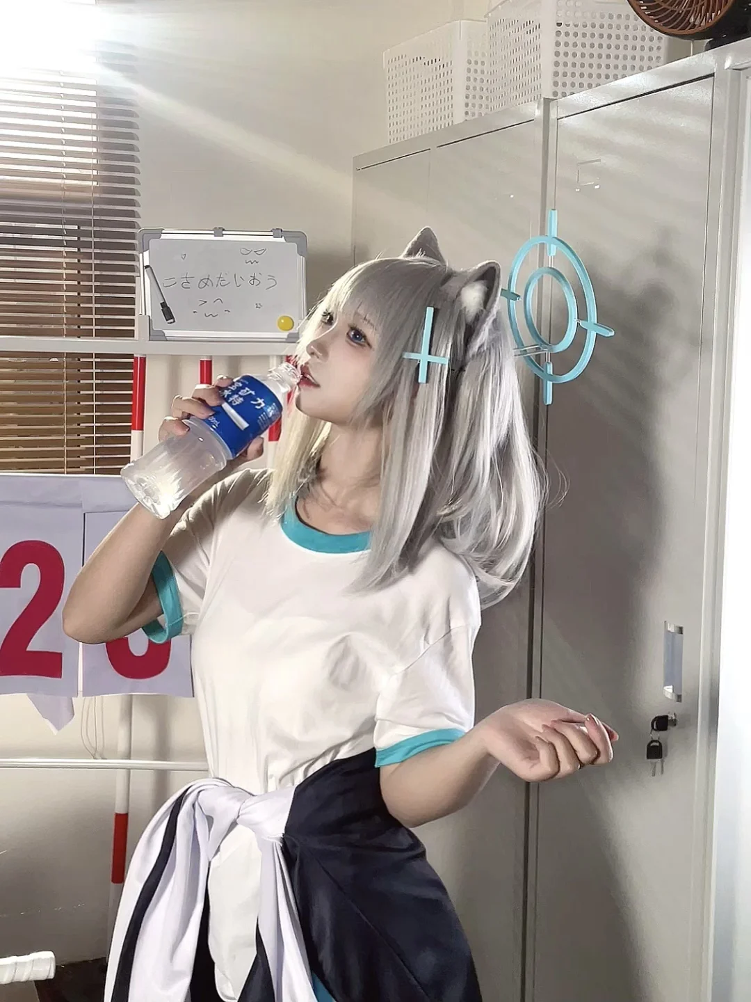 蔚蓝档案, 二次元cosplay, 砂狼白子cos, 排球少女, 体操服穿搭 - 第1张