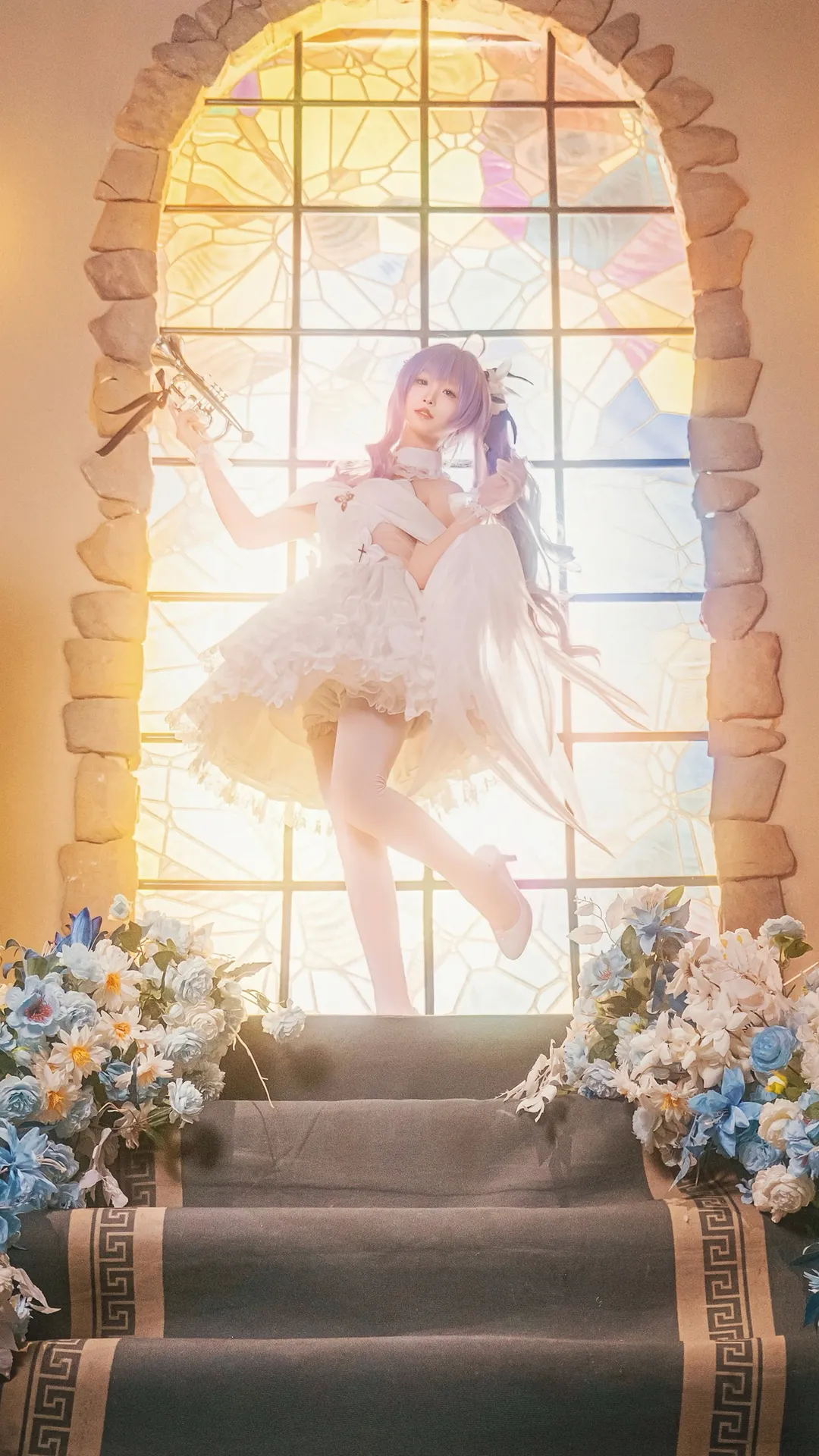二次元, アズールレーン, 逆光撮影, ユニコーン コスプレ, 聖なる神性