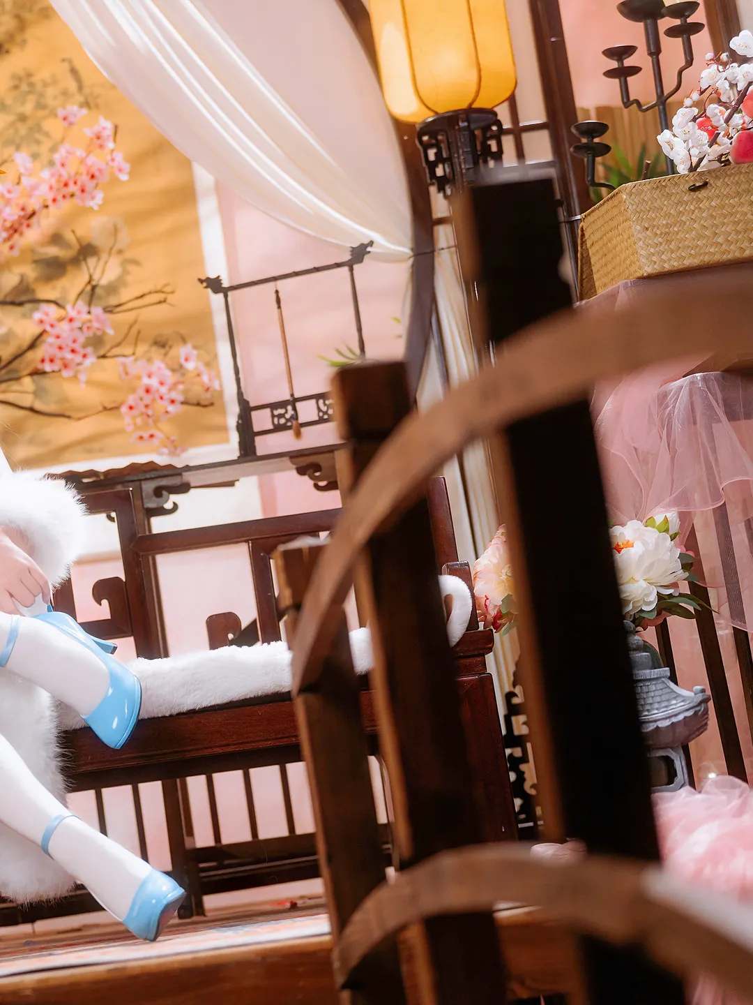 蔚蓝档案, 旗袍, 二次元cosplay, 白丝, 伊洛玛丽cos - 第5张