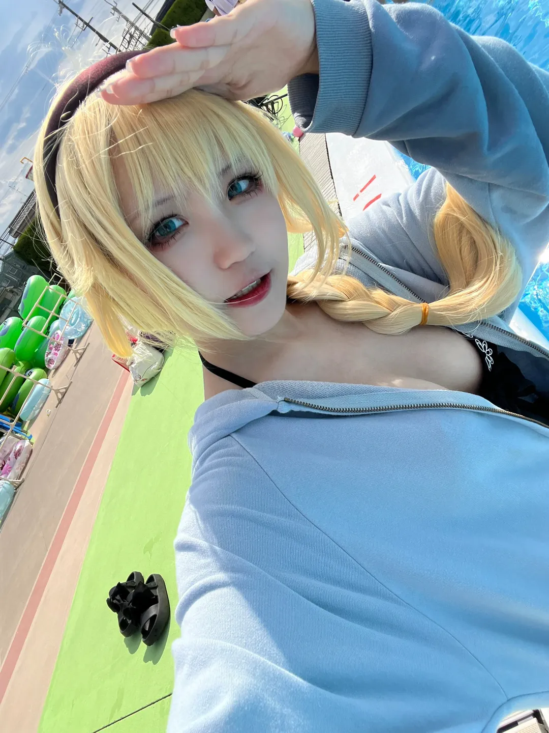 Fate/Grand Order, 户外cosplay, 水上乐园, 贞德cos, 夏日外景 - 第2张