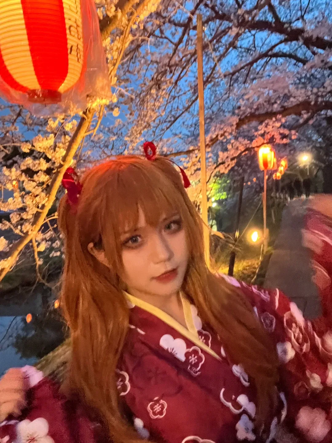夜樱, 和服, 明日香cos, 新世纪福音战士, 日本生活