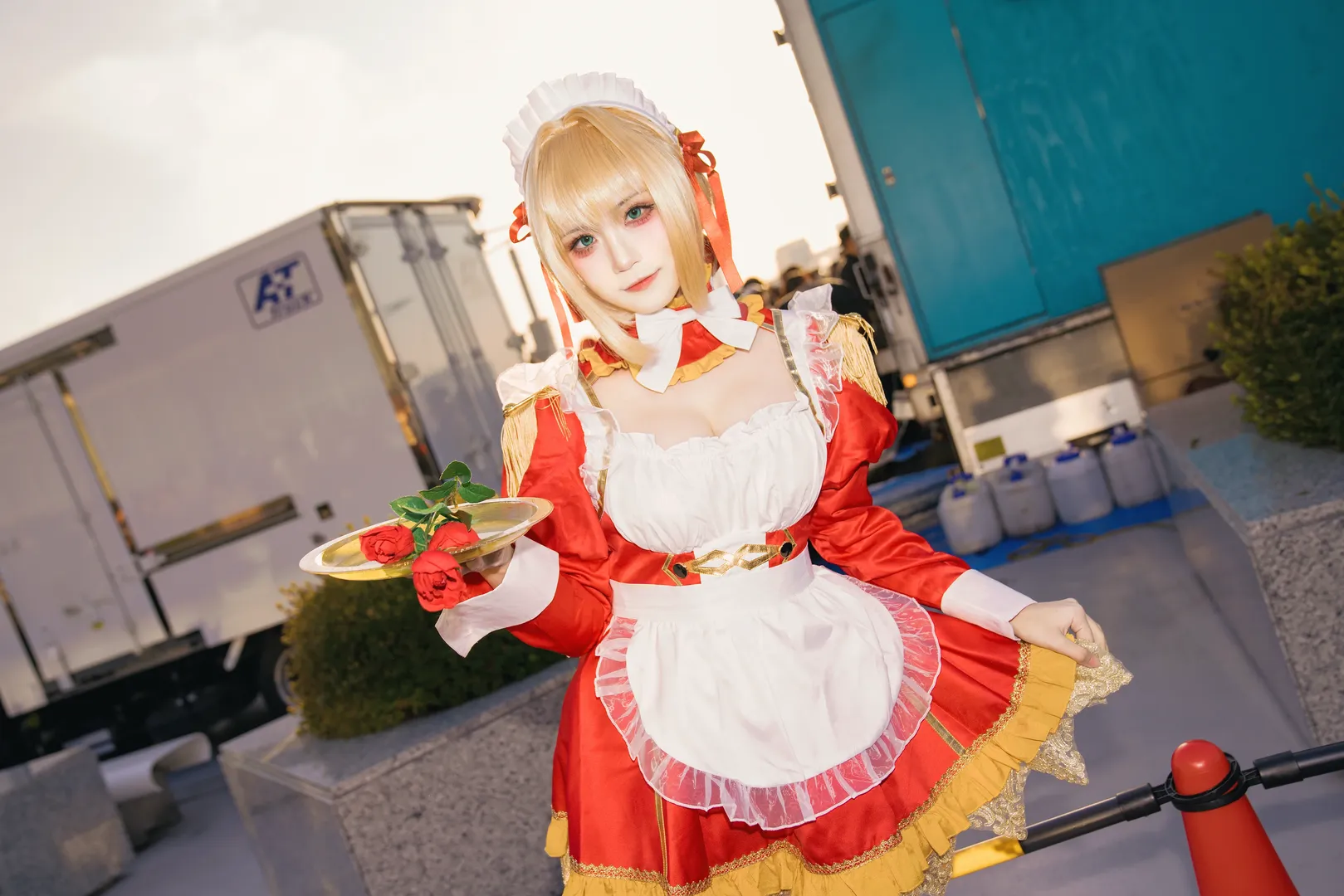 Fate/Grand Order, 漫展cosplay, 白丝, 尼禄cos, C107场照