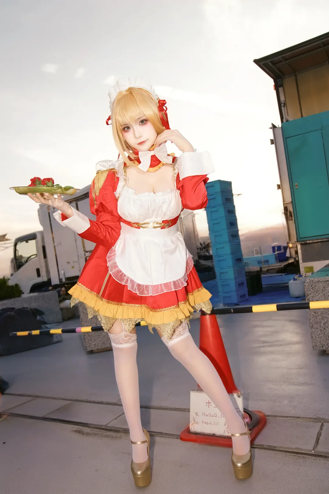 Fate/Grand Order, 漫展cosplay, 白丝, 尼禄cos, C107场照 - 第4张