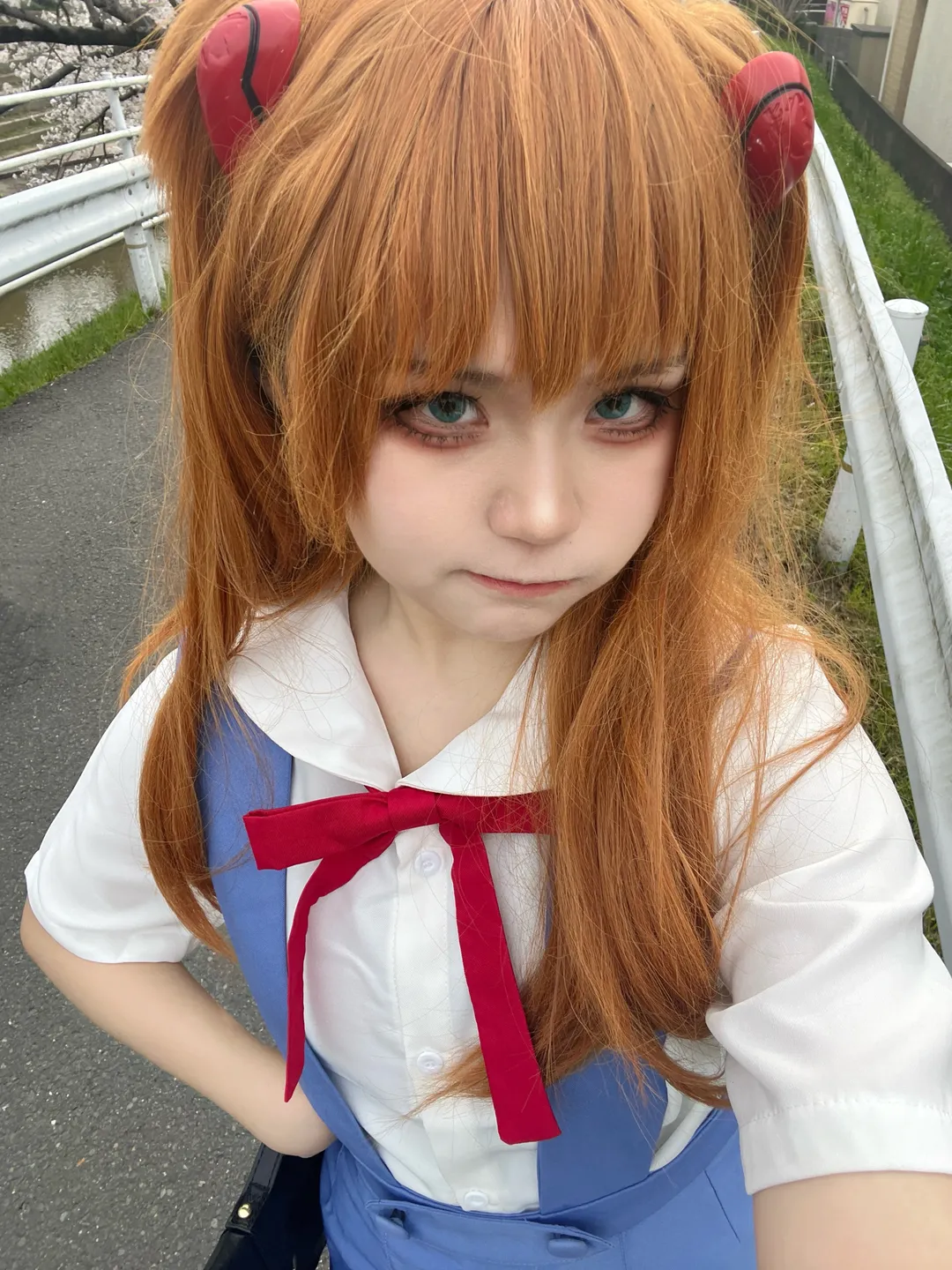 二次元, cosplay, 明日香cos, 新世纪福音战士, 校园制服