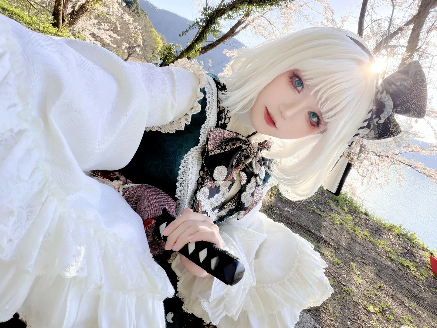 东方Project, 外景拍摄, 魂魄妖梦cos, cosplay摄影, 樱花季